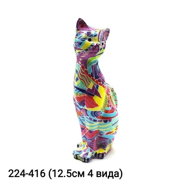 Статуэтка мозаика Кошка 4вида 9766 ds04