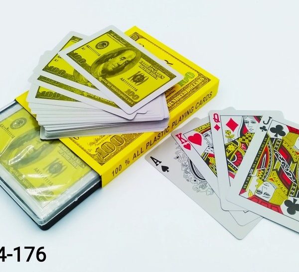 Карты пластик Dollar 2кол 54л PK-010